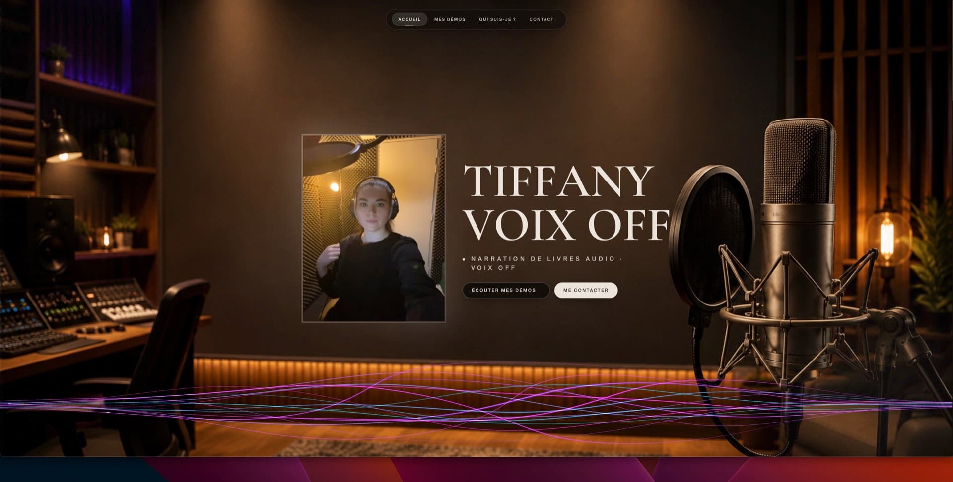 Le site d'une comédienne voix off & narratrice