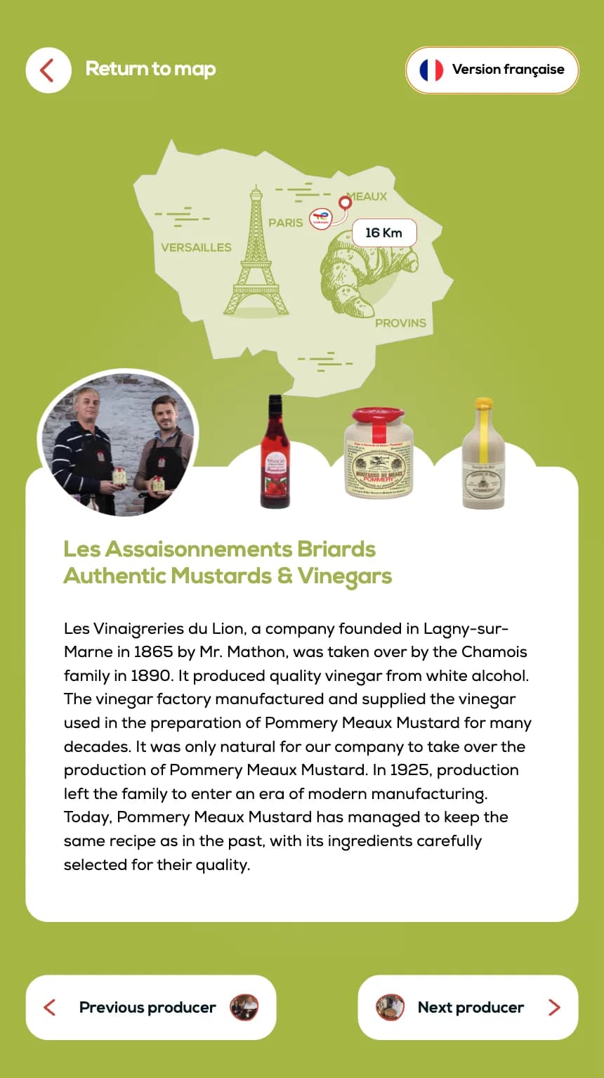 Carte interactive des producteurs locaux — EN