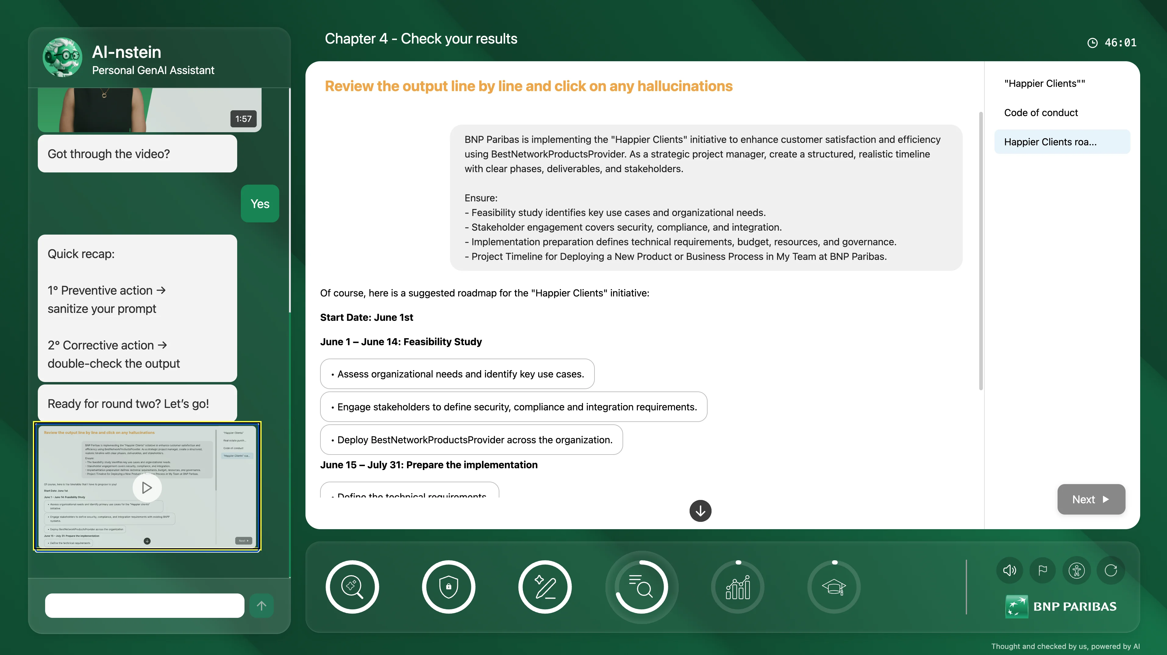 Module e-learning IA générative — Les mini-jeux interactifs — vue 4